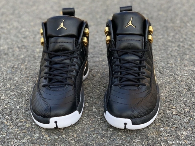 Gold-White Black 'Reptile' Jordan AO6068-007 Retro Air 12 Metallic 0620